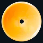 Lavatório de apoio em pedra ônix laranja Aris Viadurini