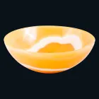 Lavatório de apoio em pedra ônix laranja Aris Viadurini