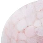 Lavatório de bancada de Paloma feito à mão de quartzo rosa, peça única Viadurini