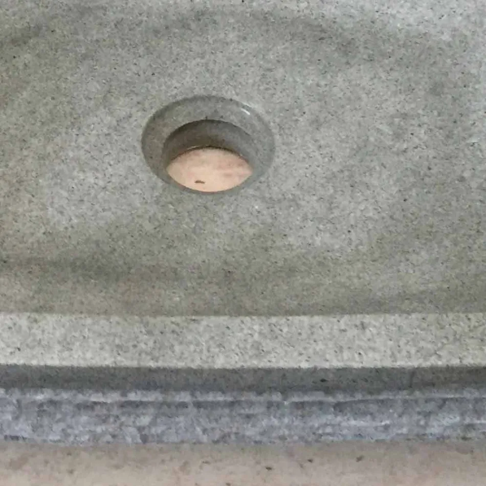 Lavatório de design verde de bancada em Hilda stone Viadurini