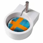 Lavatório de design de bancada / suspensão made in Italy Tor Viadurini