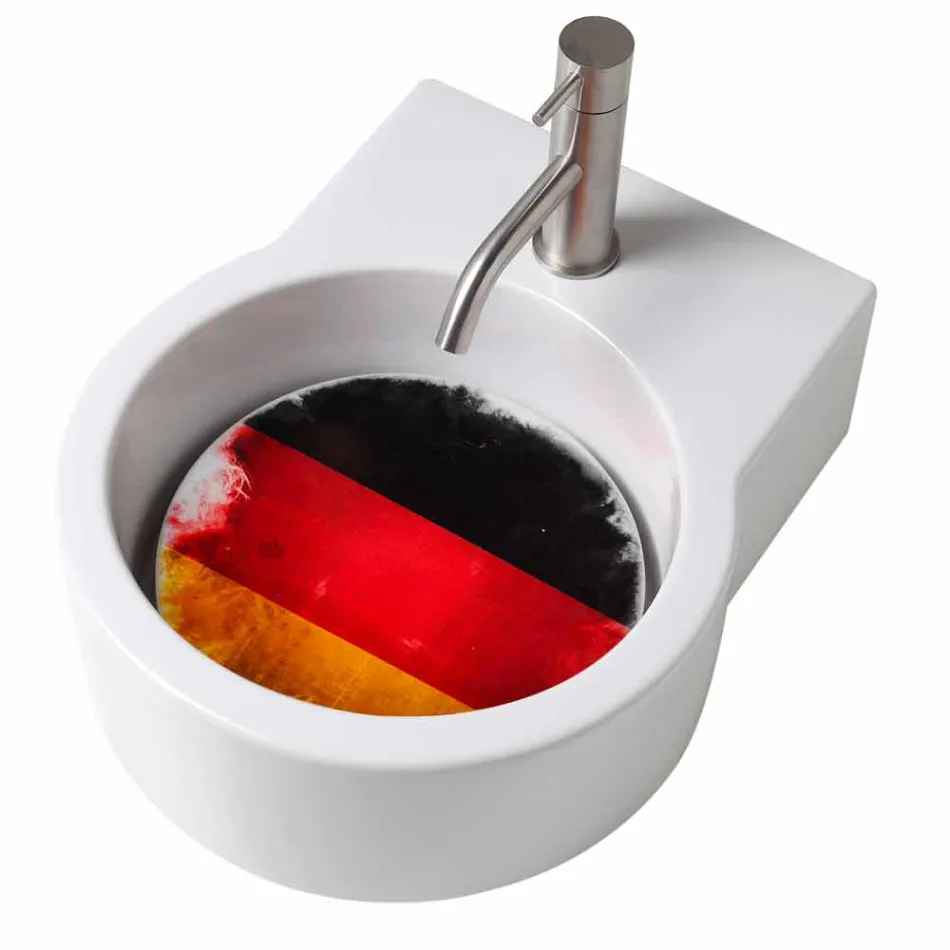 Lavatório de design de bancada / suspensão made in Italy Tor Viadurini