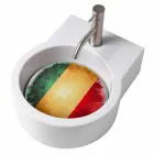 Lavatório de design de bancada / suspensão made in Italy Tor Viadurini