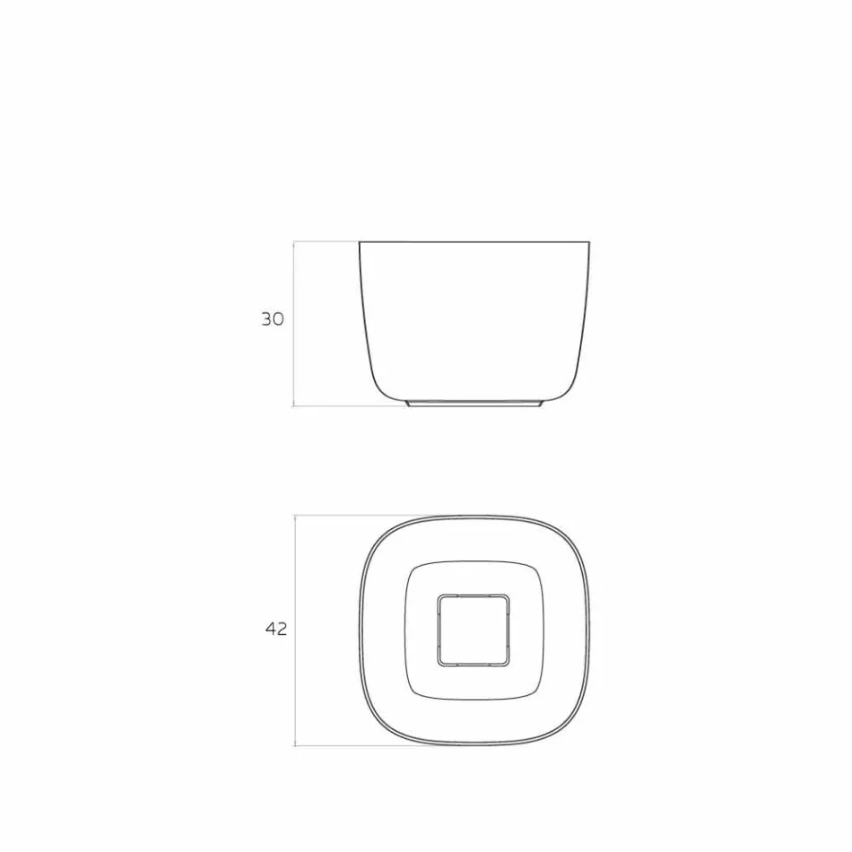 Pia autônoma autoportante feita na Itália, Lallio Viadurini