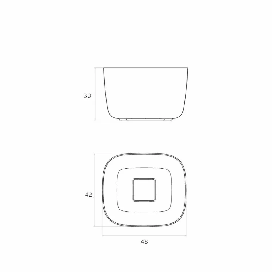 Pia autônoma autoportante feita na Itália, Lallio Viadurini