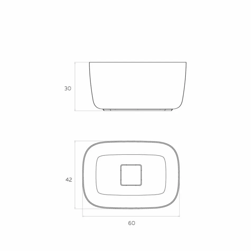 Pia autônoma autoportante feita na Itália, Lallio Viadurini