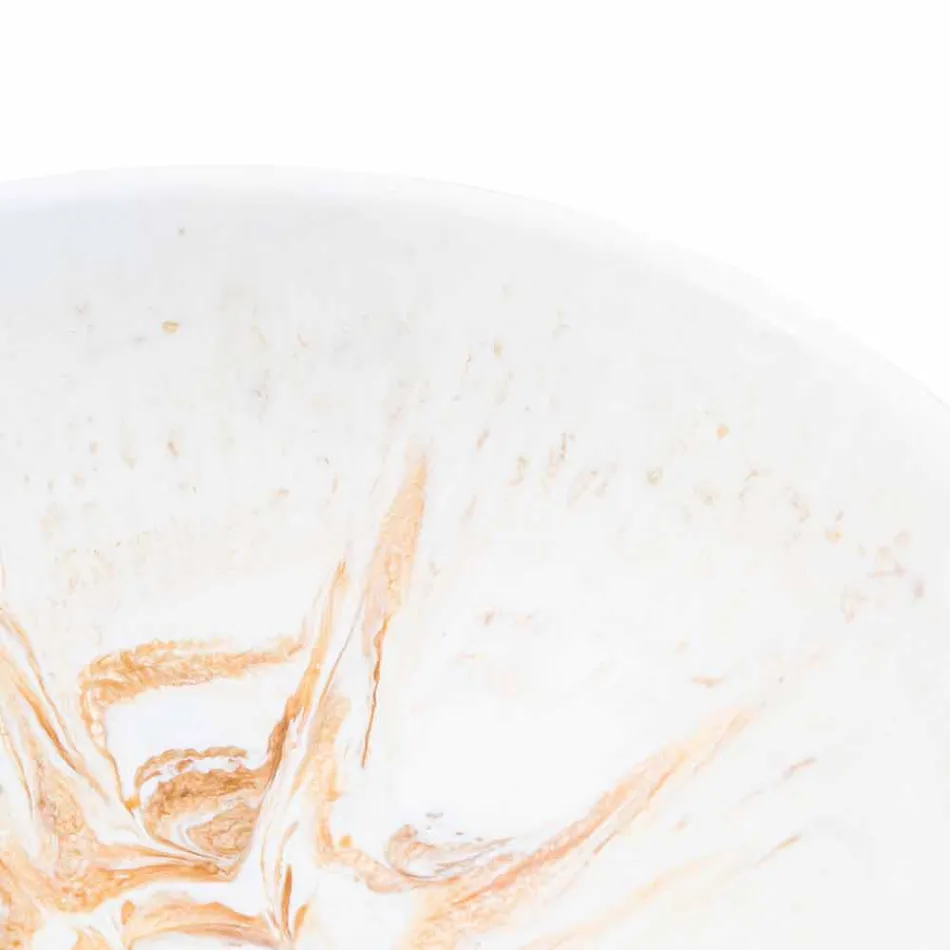 Lavatório de apoio de design em resina dourada - Dogliola Viadurini