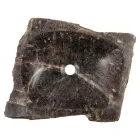 Lava-louça artesanal em pedra quartzo fumê, Vigasio Viadurini