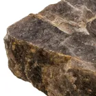 Lava-louça artesanal em pedra quartzo fumê, Vigasio Viadurini