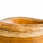 Lavatório de bancada moderna Vigevano em madeira natural de teca Viadurini