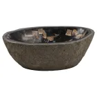 Pia de bancada feita à mão em pedra do rio, Palizzi Viadurini