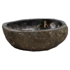 Pia de bancada feita à mão em pedra do rio, Palizzi Viadurini