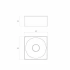 Lavatório moderno de bancada feito na Itália, Forino Viadurini