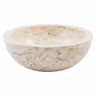 Tonto pia de bancada feita à mão em mármore, Nibbiano Viadurini