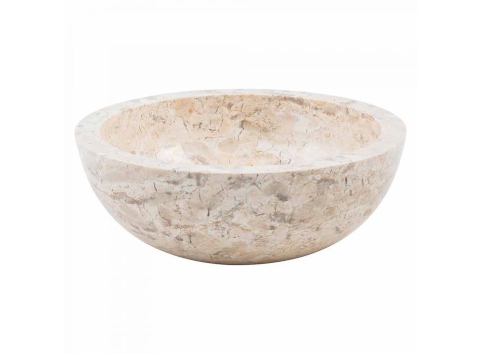 Tonto pia de bancada feita à mão em mármore, Nibbiano Viadurini