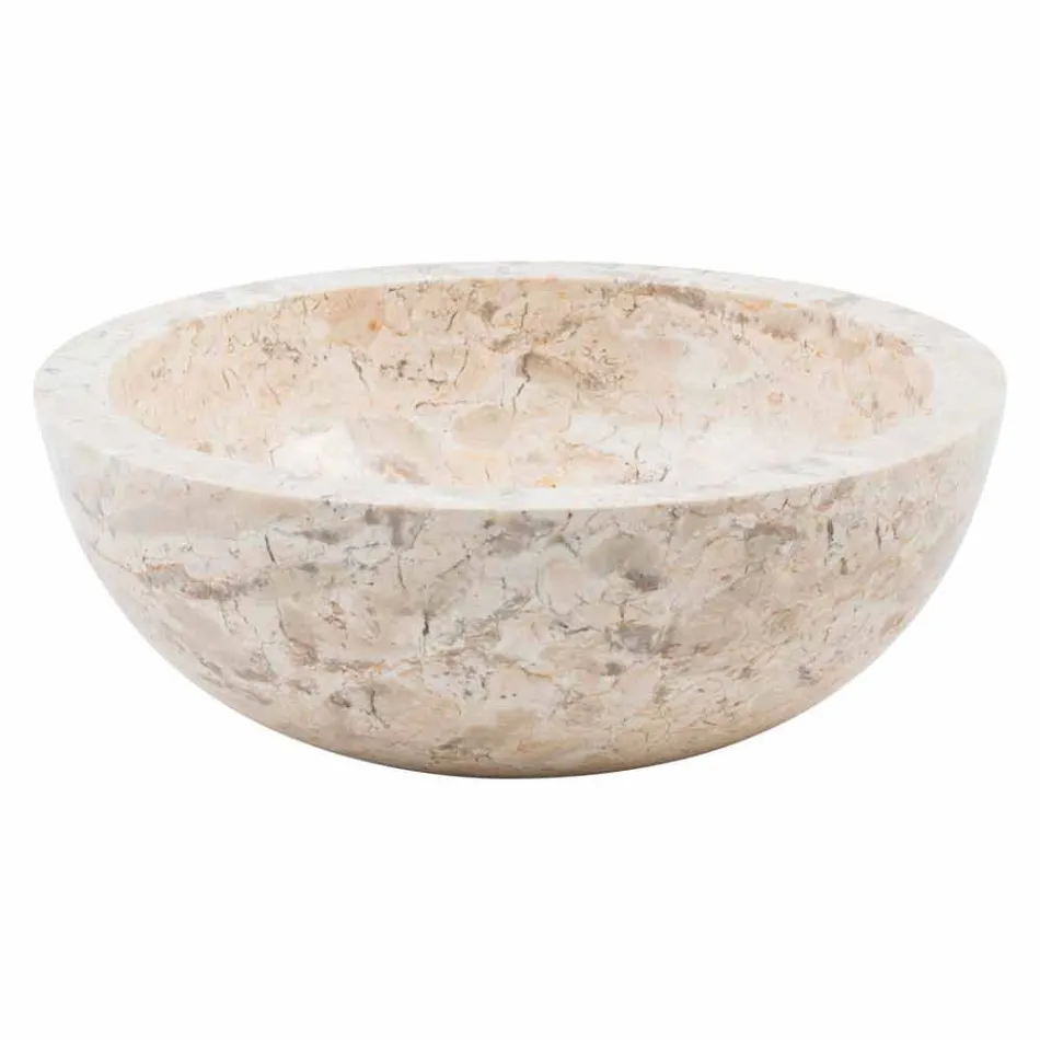 Tonto pia de bancada feita à mão em mármore, Nibbiano Viadurini