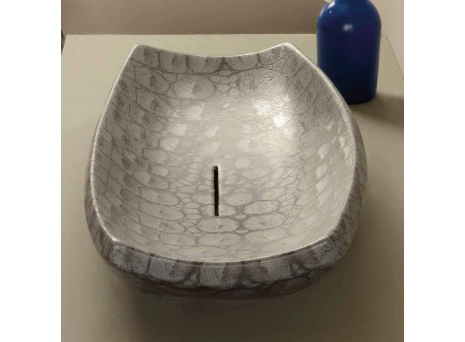 Laura design de cerâmica lavatório feito na Itália Viadurini