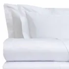 Conjunto de lençóis de algodão acetinado para cama de casal cor sólida - Freesia Viadurini