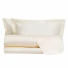 Conjunto de lençóis de algodão acetinado para cama de casal cor sólida - Freesia Viadurini