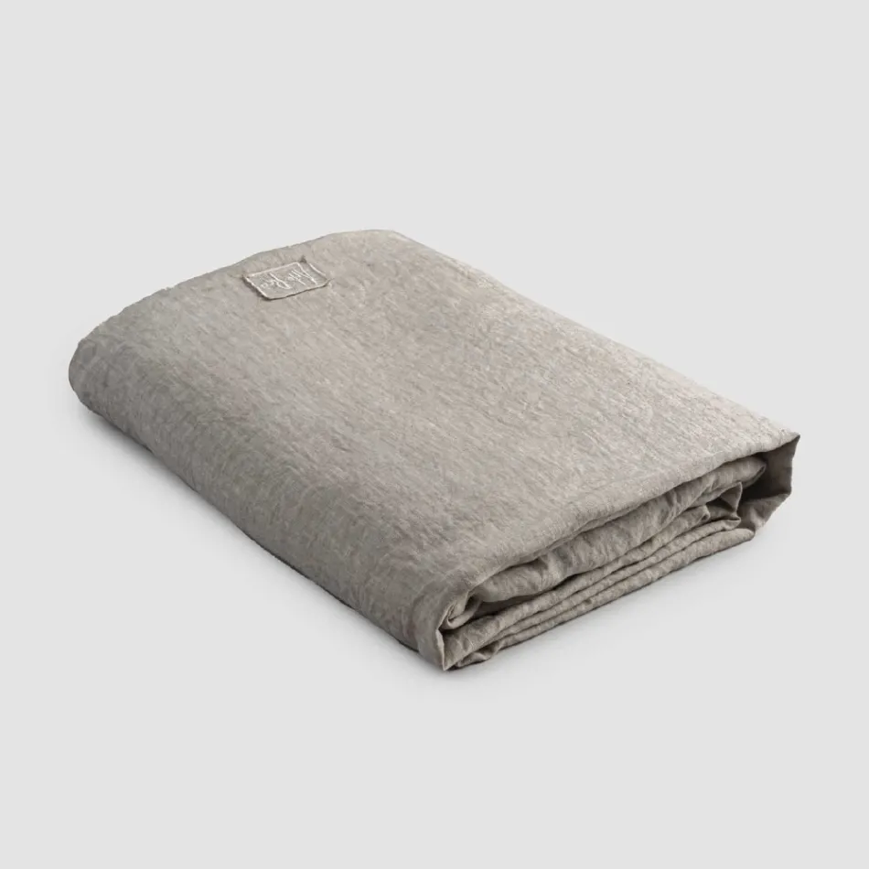 Lençóis duplos em Linho Preto, Manteiga ou Giz Velho - Fiumano Viadurini