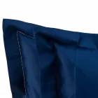 Folhas de cores sólidas completas em algodão acetinado para cama de casal - Hibiscus Viadurini