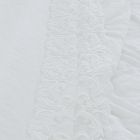 Lençol de Linho Branco de Alta Qualidade com Renda para Cama de Casal - Fiumana Viadurini