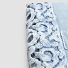 Lençol de Casal em Linho com Renda Poema, 3 Acabamentos - Dulcis Viadurini