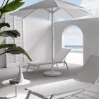 Espreguiçadeiras de Jardim em Alumínio Pintado e Têxtil, 2 Peças - Bunny Viadurini