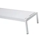 Espreguiçadeira de alumínio para exterior, 205 x 76 cm, com almofada - Tessara Viadurini