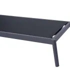 Espreguiçadeira de alumínio para exterior, 205 x 76 cm, com almofada - Tessara Viadurini