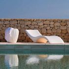 Chaise longue de design moderno em polietileno colorido - Cloe by Myyour Viadurini