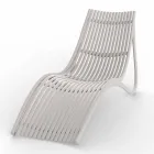 Espreguiçadeira Chaise Longue Externa, Branco ou Plástico Ecru 4 Peças - Ibiza by Vondom Viadurini