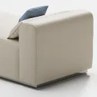 Espreguiçadeira externa com estofamento em borracha drenante fabricada na Itália - Bahias Viadurini