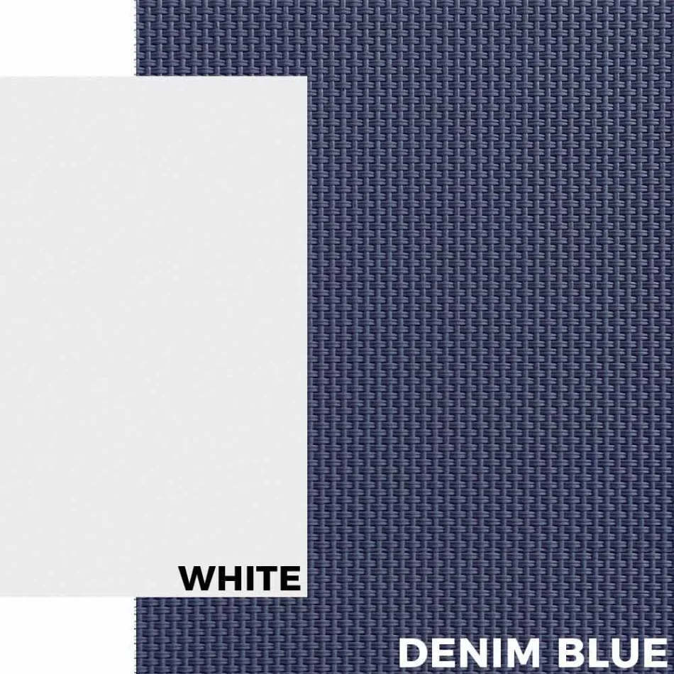 Espreguiçadeira ao ar livre em alumínio com rodas e braços Design moderno - Carmine Viadurini