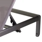 Espreguiçadeira de exterior em alumínio anodizado e textilene - Block Viadurini