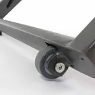 Espreguiçadeira ao ar livre reclinável com rodas de alumínio e textileno - Jewel Viadurini