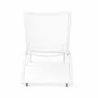 Espreguiçadeira ao ar livre reclinável com rodas de alumínio e textileno - Jewel Viadurini