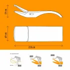 Espreguiçadeira de jardim Chaise Longue Design em plástico branco - Zoe by Mayyour Viadurini