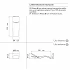 Espreguiçadeira de jardim Chaise Longue Design em plástico branco - Zoe by Mayyour Viadurini