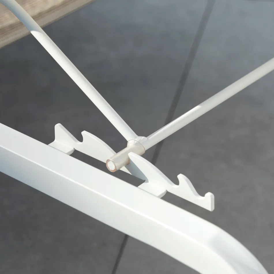 Berço de jardim empilhável feito na Itália 2 peças - Aberdeen Viadurini