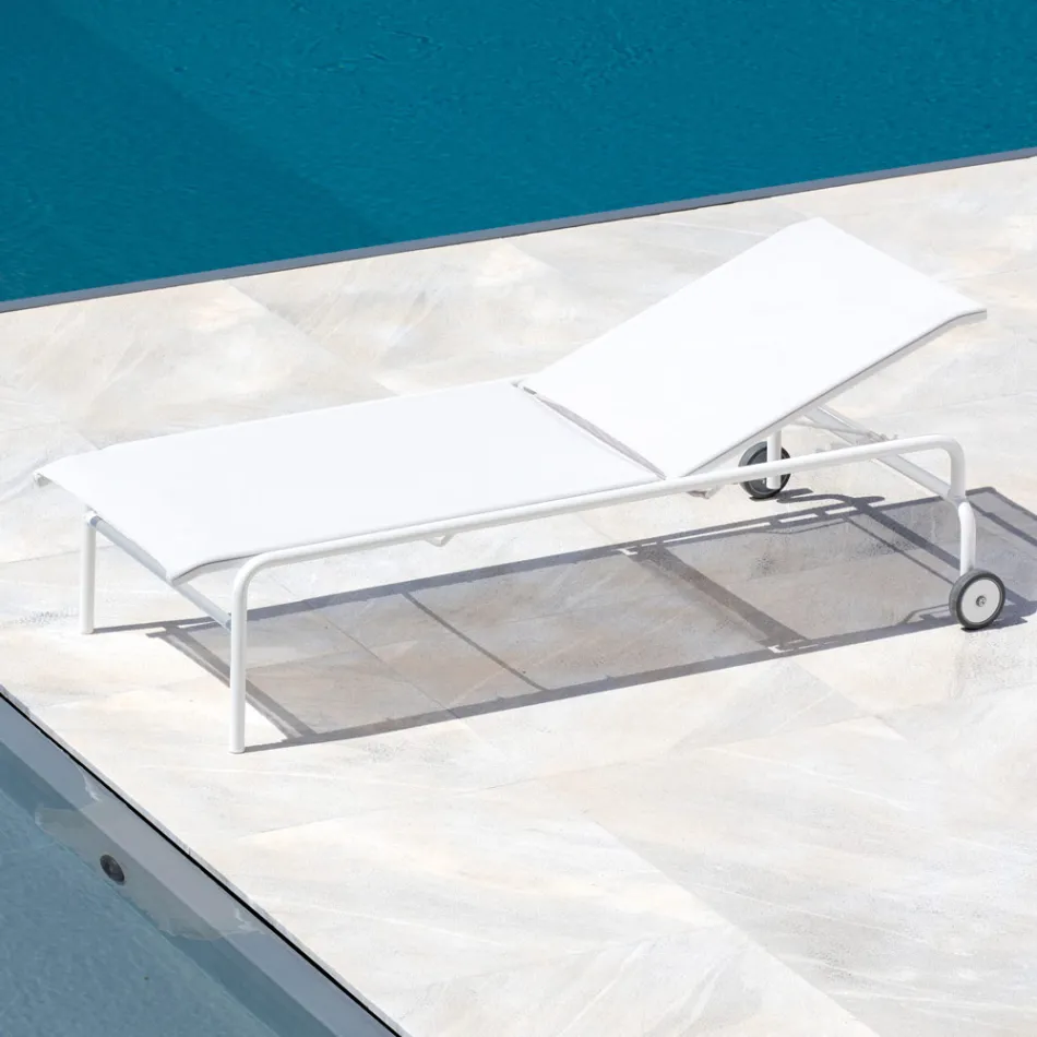 Berço de Jardim Empilhável em Aço Feito na Itália 2 Peças - Arwen Viadurini