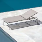 Berço de Jardim Empilhável em Aço Feito na Itália 2 Peças - Arwen Viadurini