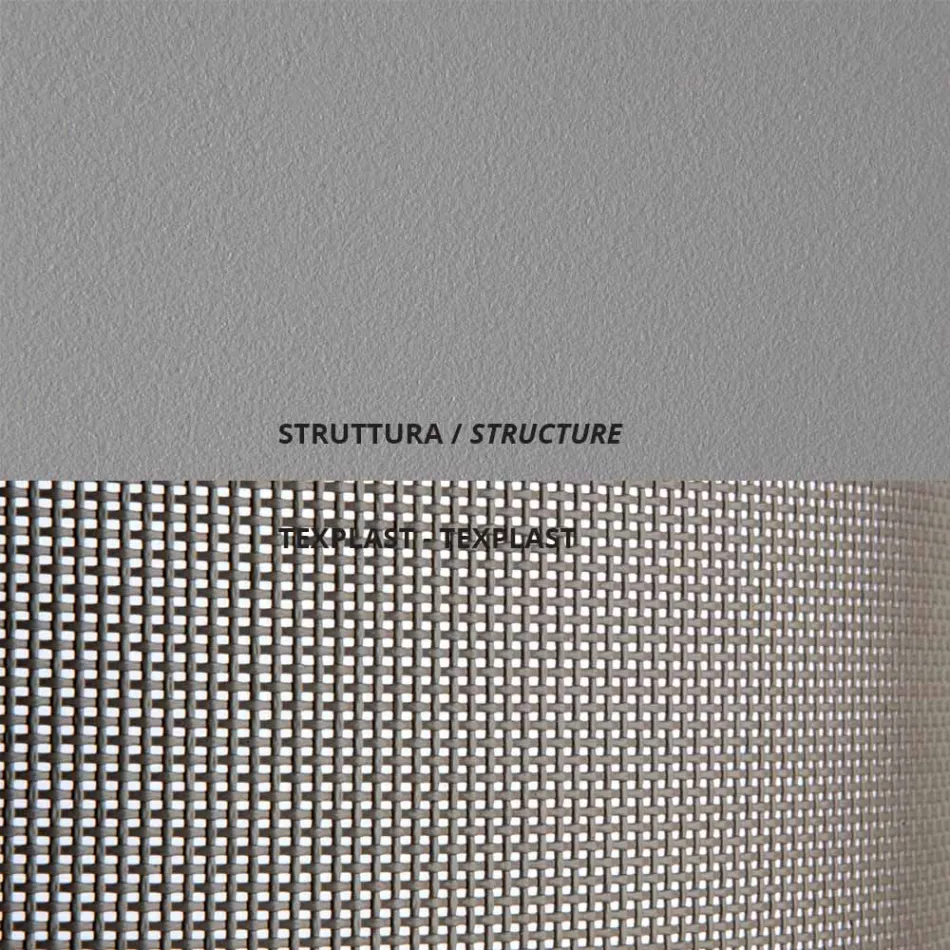 Berço de Jardim Empilhável em Aço Feito na Itália 2 Peças - Arwen Viadurini