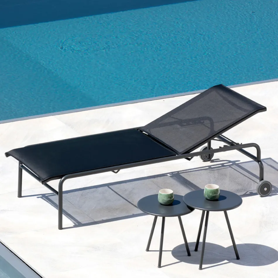 Berço de Jardim Empilhável em Aço Feito na Itália 2 Peças - Arwen Viadurini