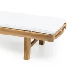 Espreguiçadeira de Jardim em Madeira Teca Natural - Yggdrasil Viadurini