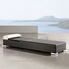 Espreguiçadeira de jardim em polirattan tecido à mão - Experia Viadurini