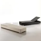 Espreguiçadeira de jardim em polirattan tecido à mão - Experia Viadurini