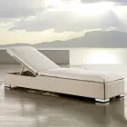 Espreguiçadeira de jardim em polirattan tecido à mão - Experia Viadurini