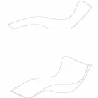 Cama de jardim Surf by Vondom, design moderno em polietileno Viadurini