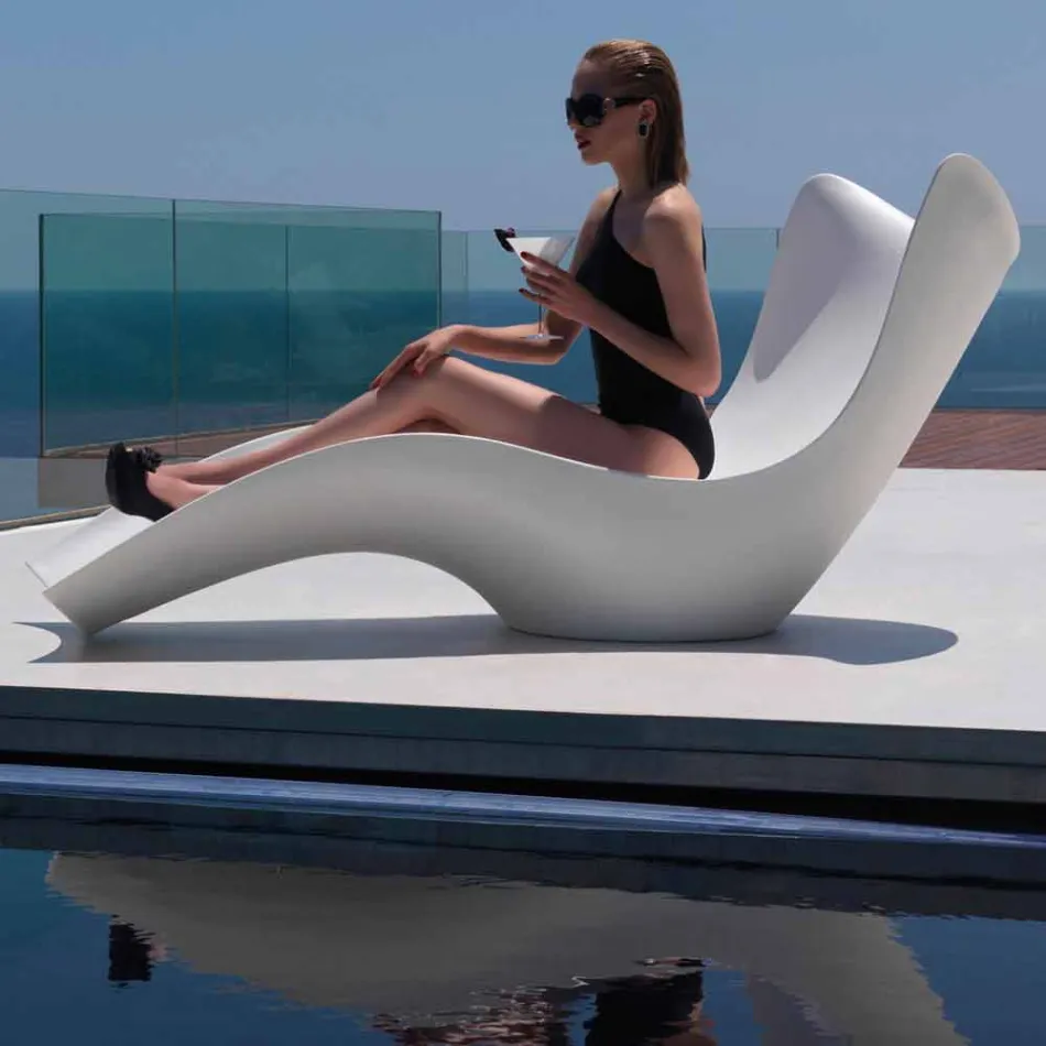 Cama de jardim Surf by Vondom, design moderno em polietileno Viadurini